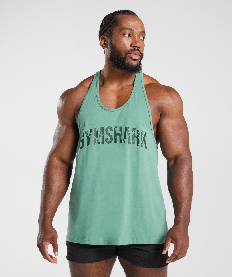 Gymshark Power Stringer αλπικό πράσινο