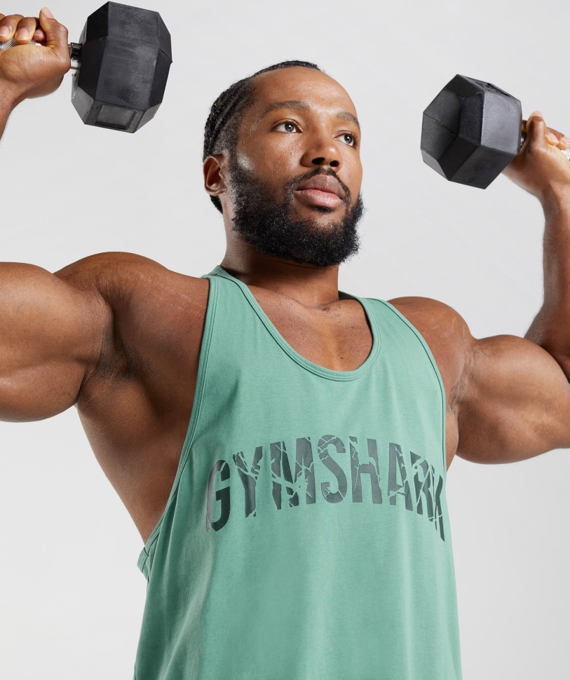 Gymshark Power Stringer αλπικό πράσινο