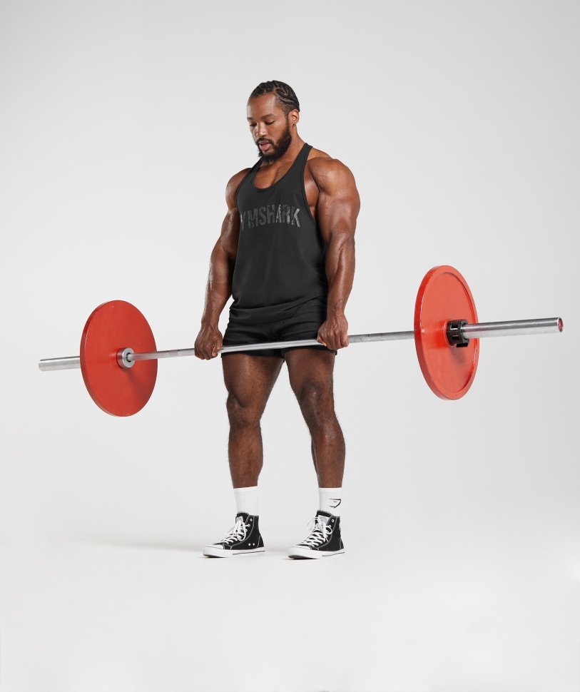 Gymshark Power Stringer μαύρο