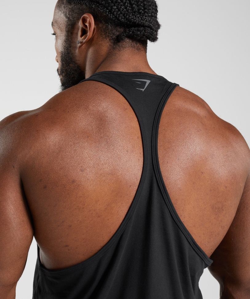 Gymshark Power Stringer μαύρο