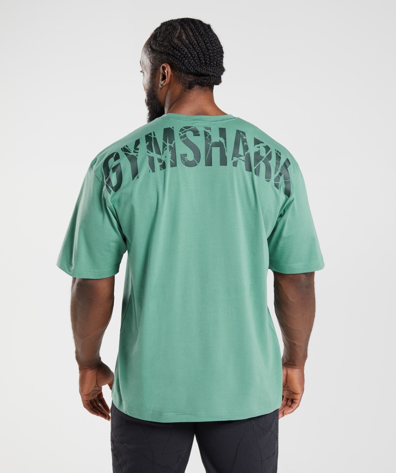 Gymshark Power T-shirt αλπικό πράσινο