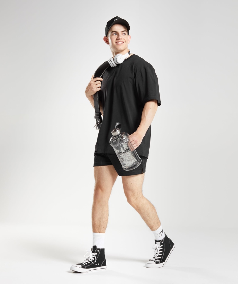 Gymshark Power ανδρικό μπλουζάκι μαύρο