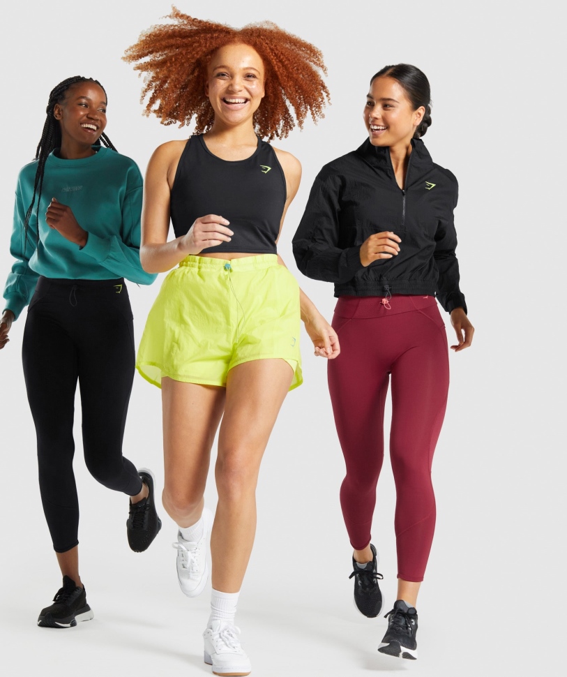 Gymshark Pulse Crop Tank μαύρο