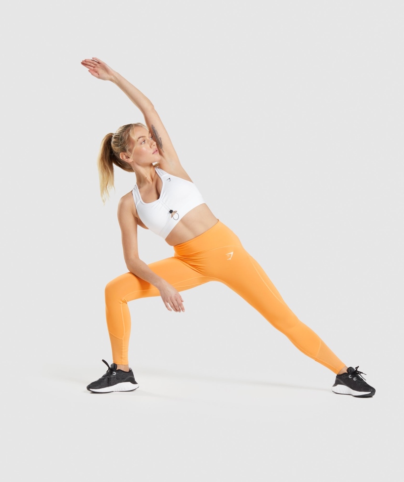 Gymshark Pulse Mesh κολάν βερίκοκο πορτοκαλί