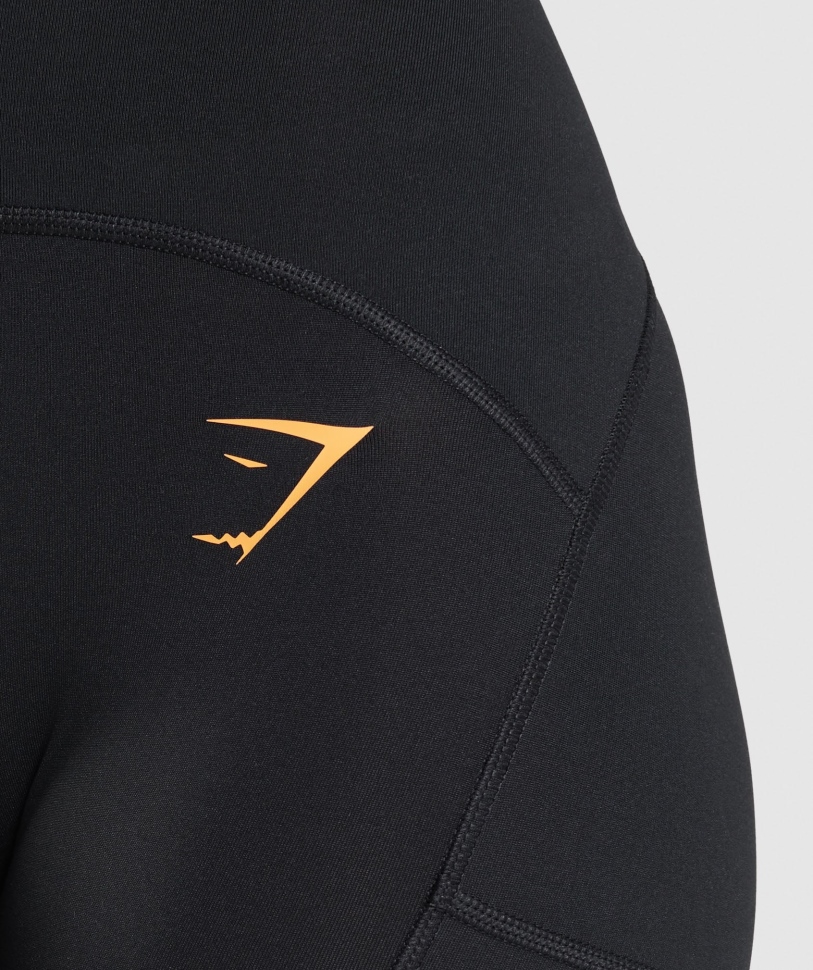 Gymshark Pulse Mesh κολάν μαύρο