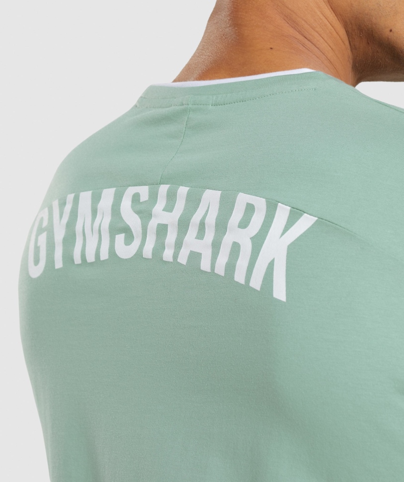 Gymshark εσοχή T-shirt Maya μπλε-λευκό