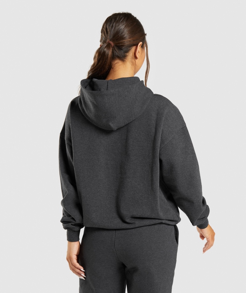 Gymshark ημέρα ανάπαυσης ιδρώτα Hoodie μαύρη μάργα