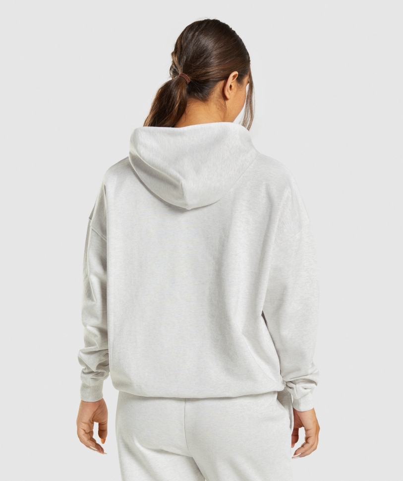 Gymshark ημέρα ανάπαυσης ιδρώτα με Hoodie White Marl