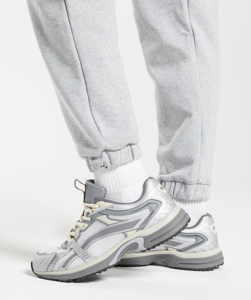 Gymshark ημέρα ανάπαυσης ιδρώνει Joggers ανοιχτό γκρι πυρήνα Marl