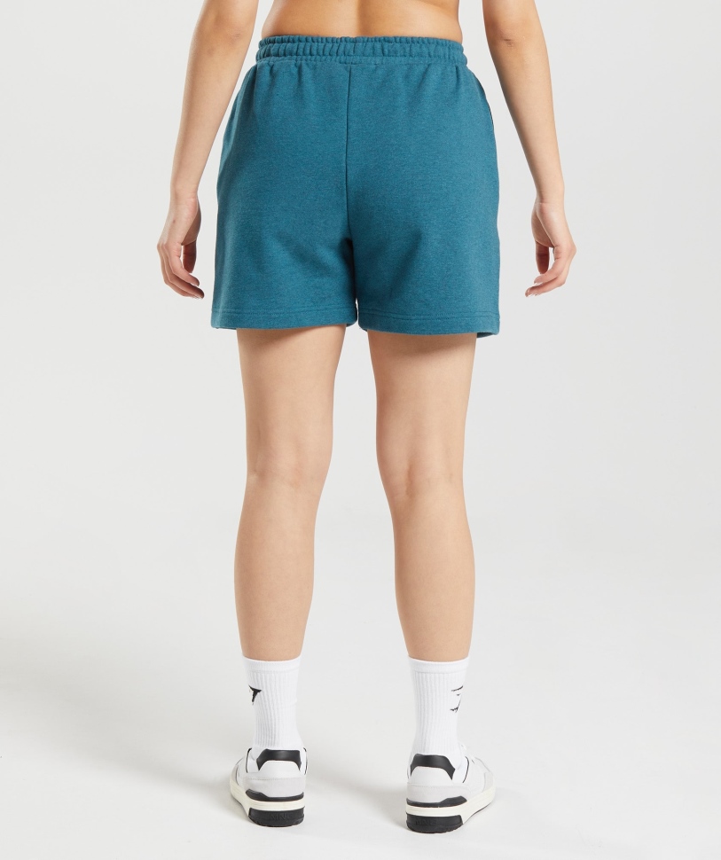 Gymshark Rest Day Sweats σορτς ατσάλινο μπλε μάργα