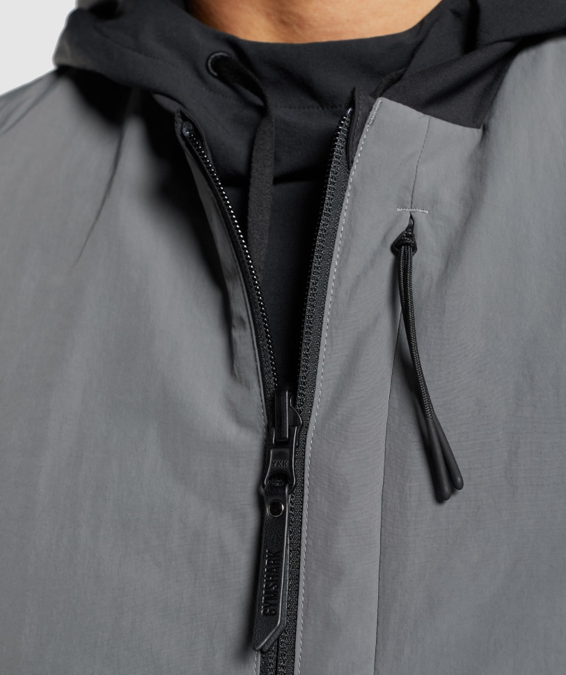 Gymshark Retake αναστρέψιμο γιλέκο ανθρακί