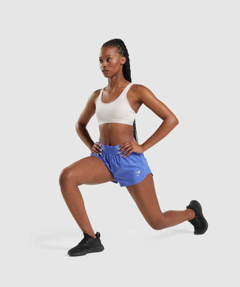 Gymshark σέσουλα λαιμό αθλητικό σουτιέν σε γκρι βότσαλο