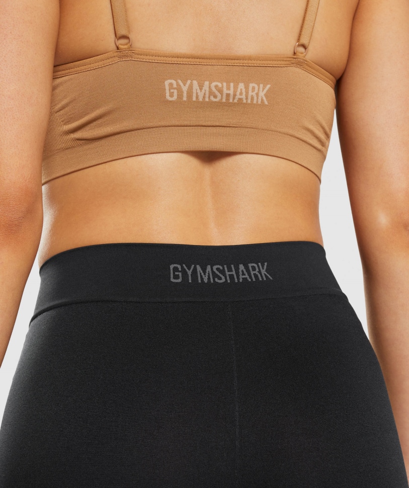 Gymshark χωρίς ραφή μπόξερ μαύρο