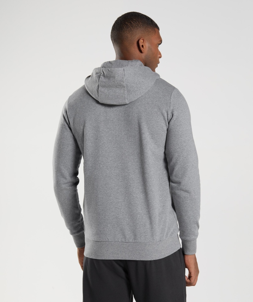 Gymshark Sharkhead Infill Hoodie κάρβουνο γκρι μάργα