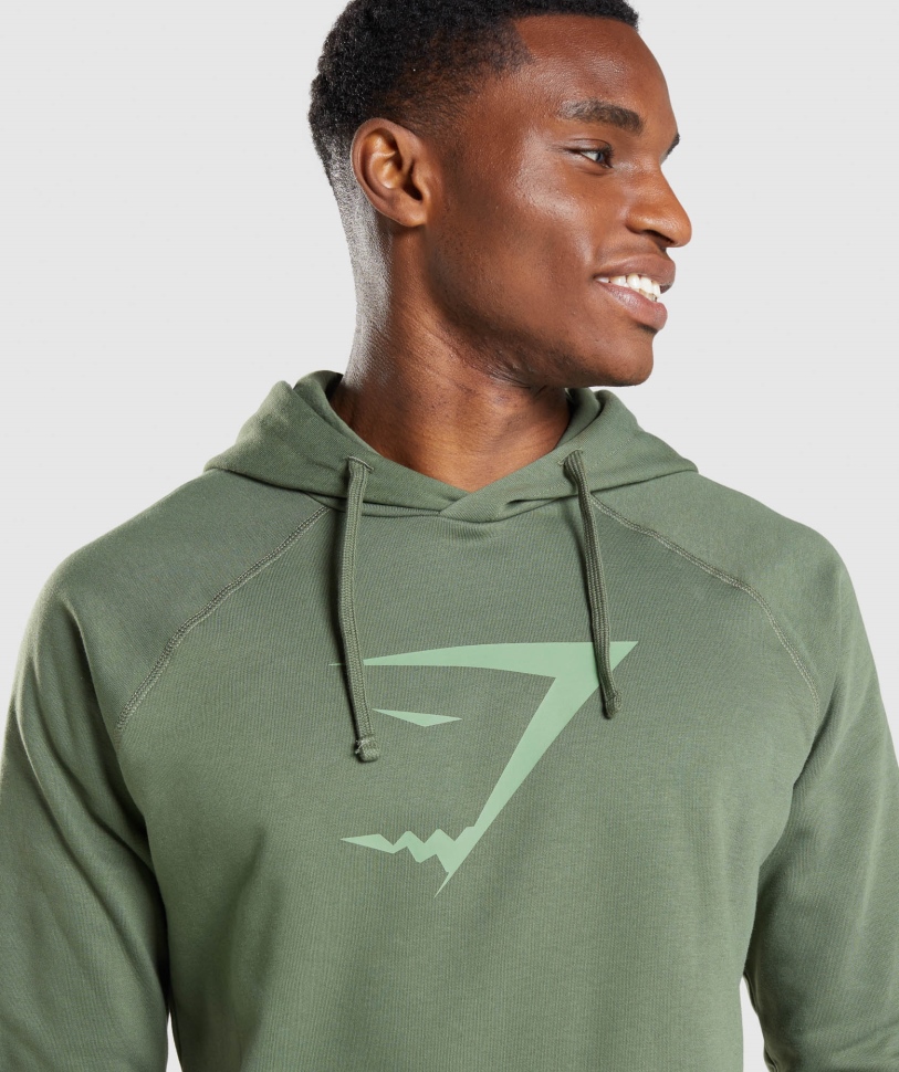 Gymshark Sharkhead Infill Hoodie πράσινο