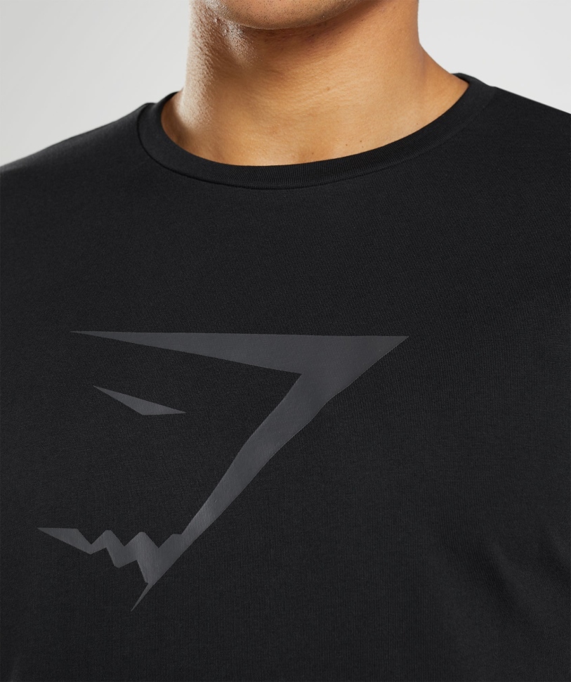 Gymshark Sharkhead Infill μπλουζάκι μαύρο