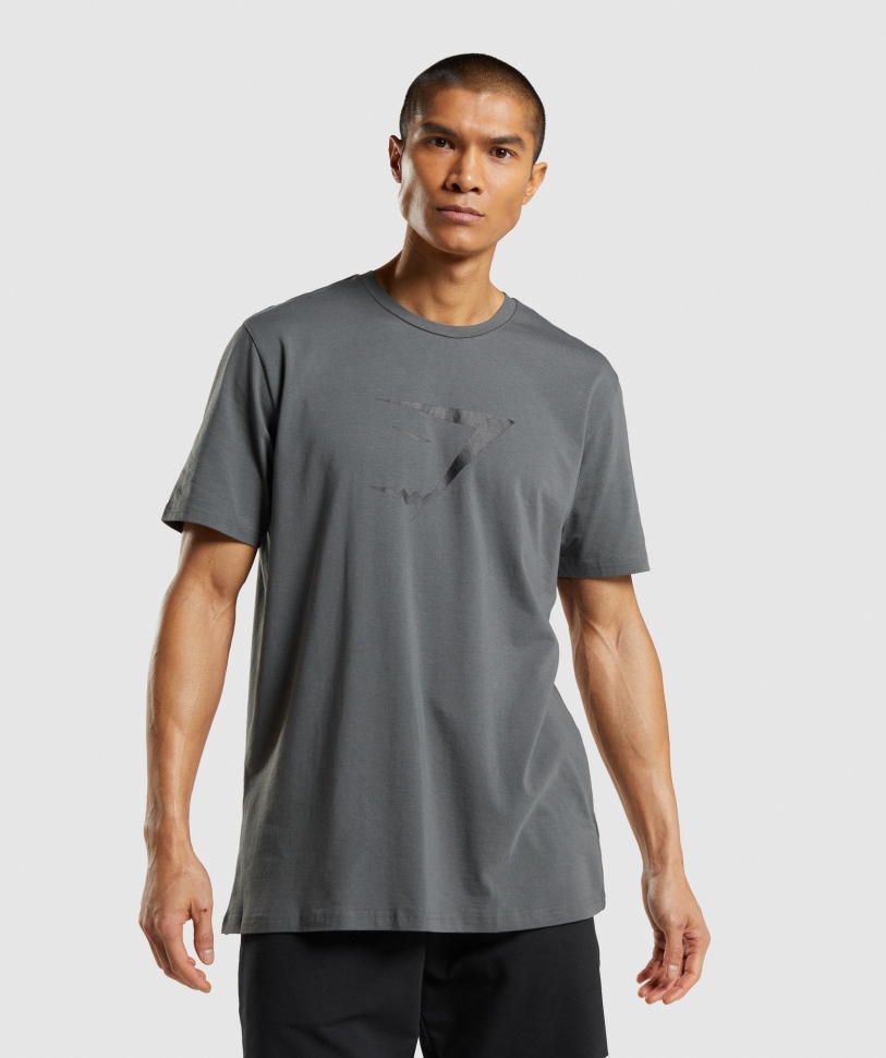 Gymshark Sharkhead Infill T-shirt κάρβουνο