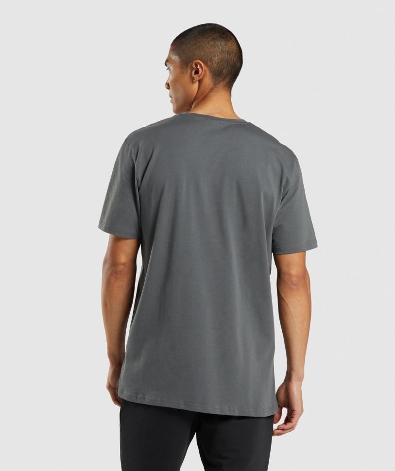 Gymshark Sharkhead Infill T-shirt κάρβουνο