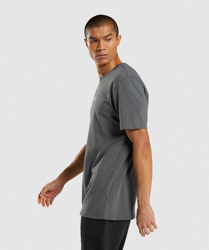 Gymshark Sharkhead Infill T-shirt κάρβουνο