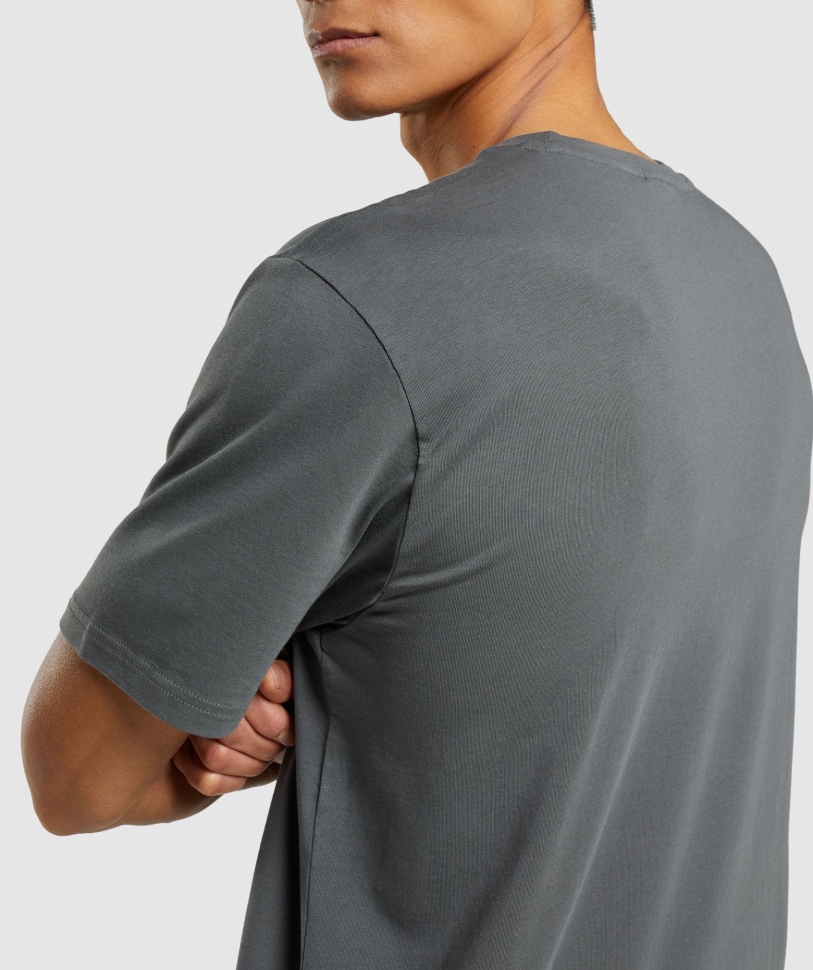 Gymshark Sharkhead Infill T-shirt κάρβουνο