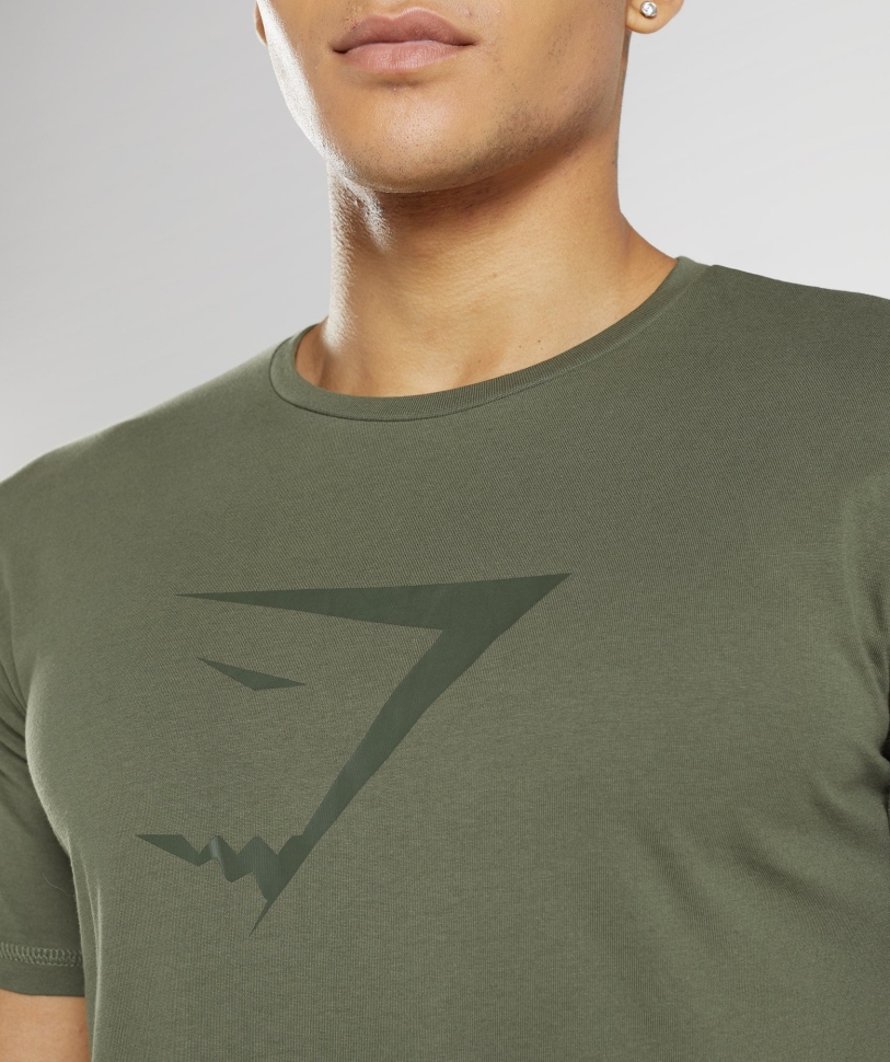 Gymshark Sharkhead Infill T-shirt Core Olive