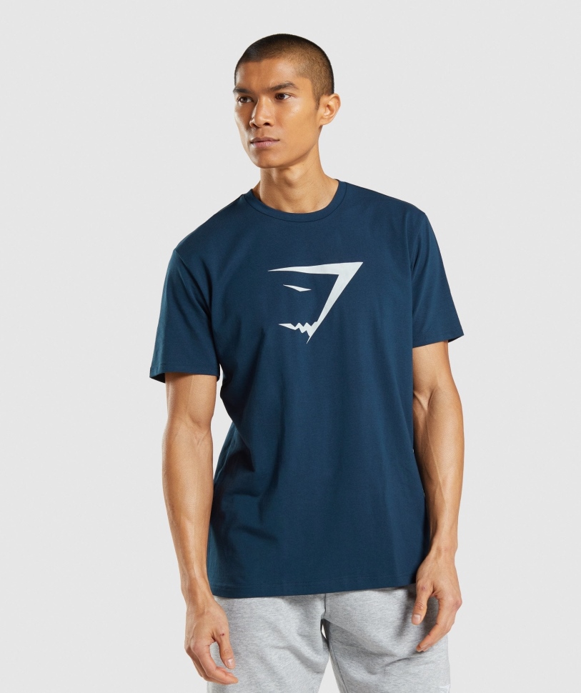 Gymshark Sharkhead Infill T-shirt Navy