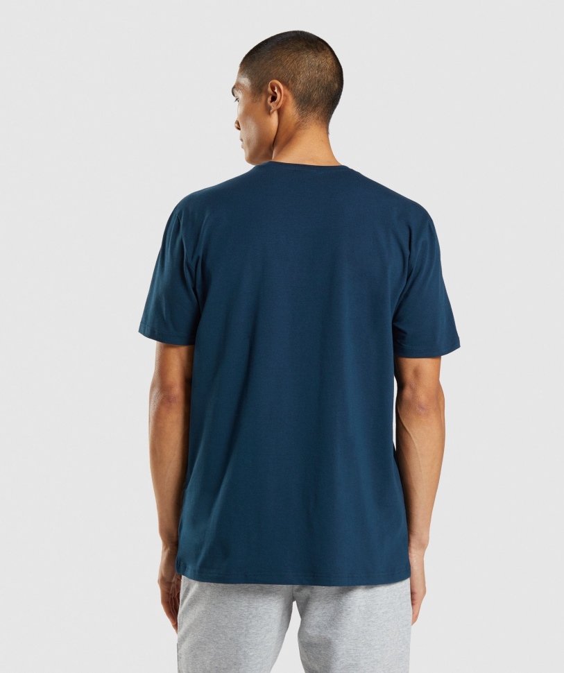 Gymshark Sharkhead Infill T-shirt Navy