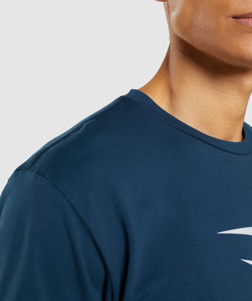 Gymshark Sharkhead Infill T-shirt Navy