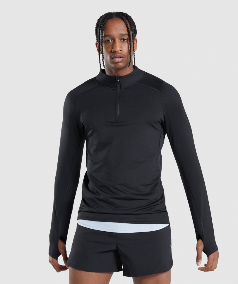 Gymshark Speed Evolve 1/4 Zip Black
