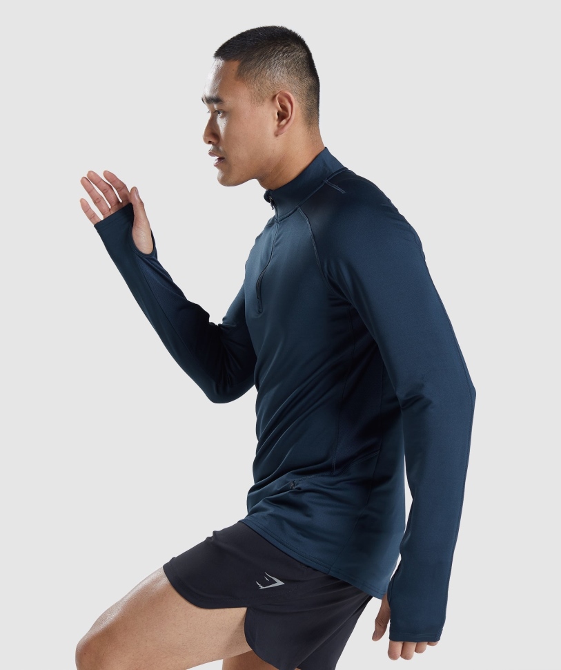 Gymshark Speed Evolve 1/4 Zip Navy