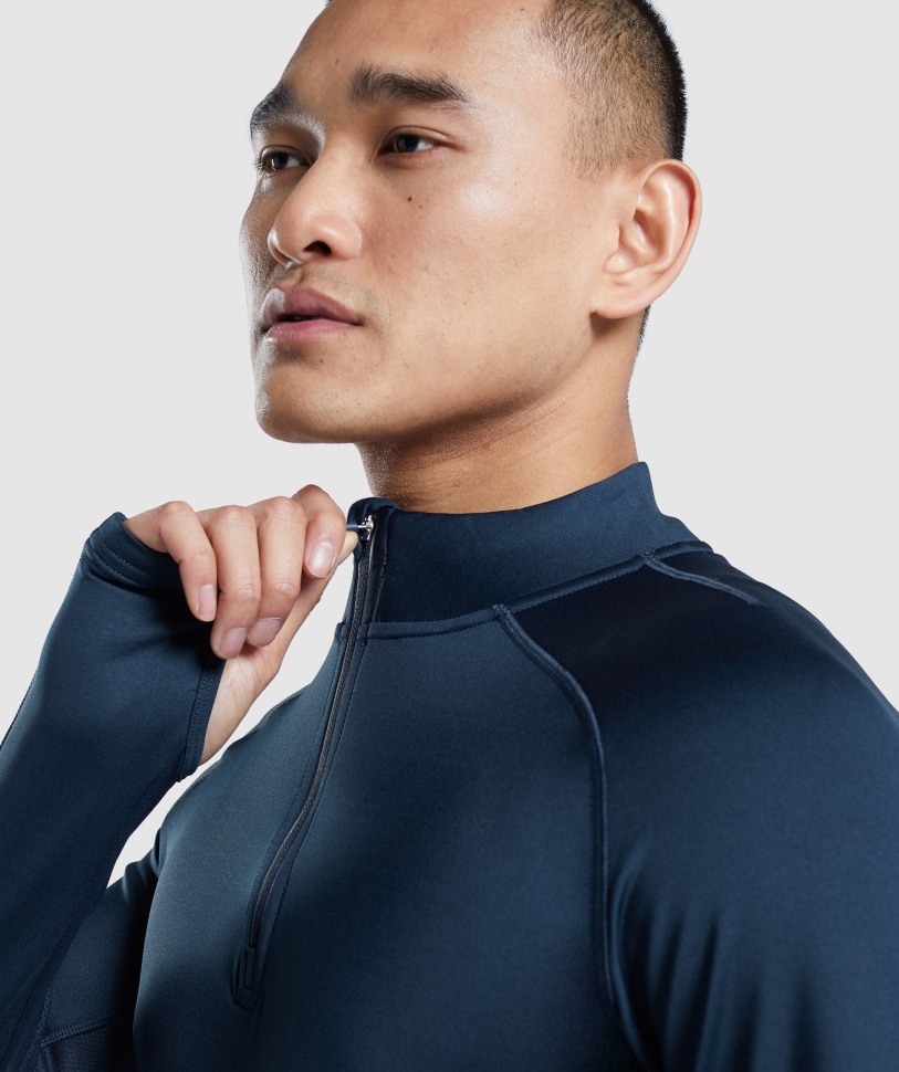 Gymshark Speed Evolve 1/4 Zip Navy