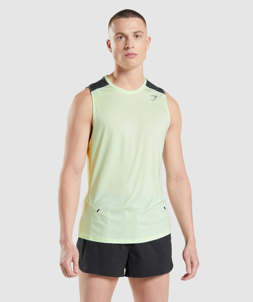 Gymshark Speed Evolve Tank αγγούρι πράσινο