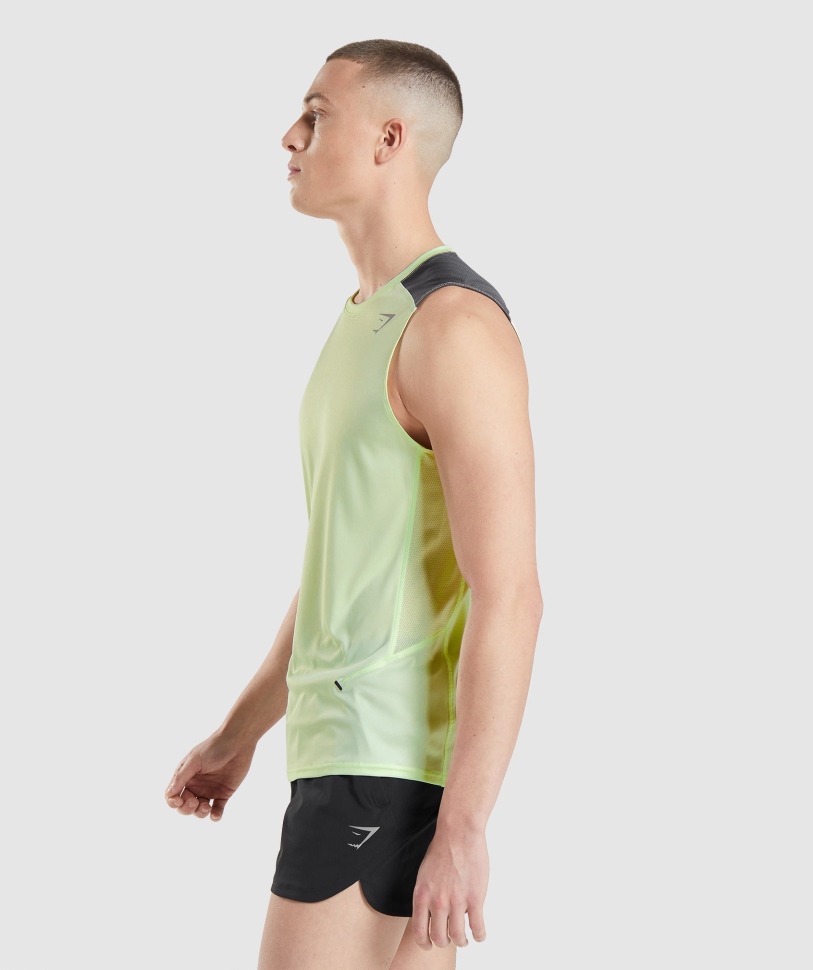 Gymshark Speed Evolve Tank αγγούρι πράσινο