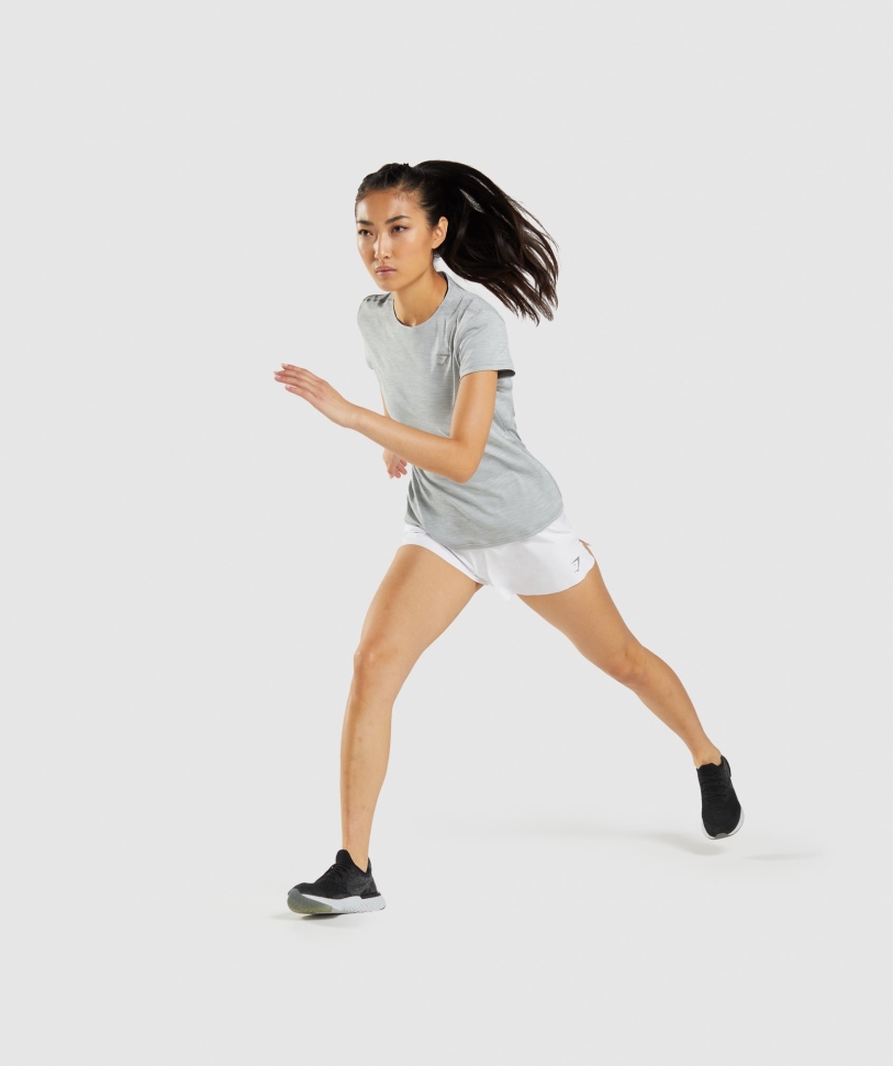 Gymshark Speed σορτς λευκό