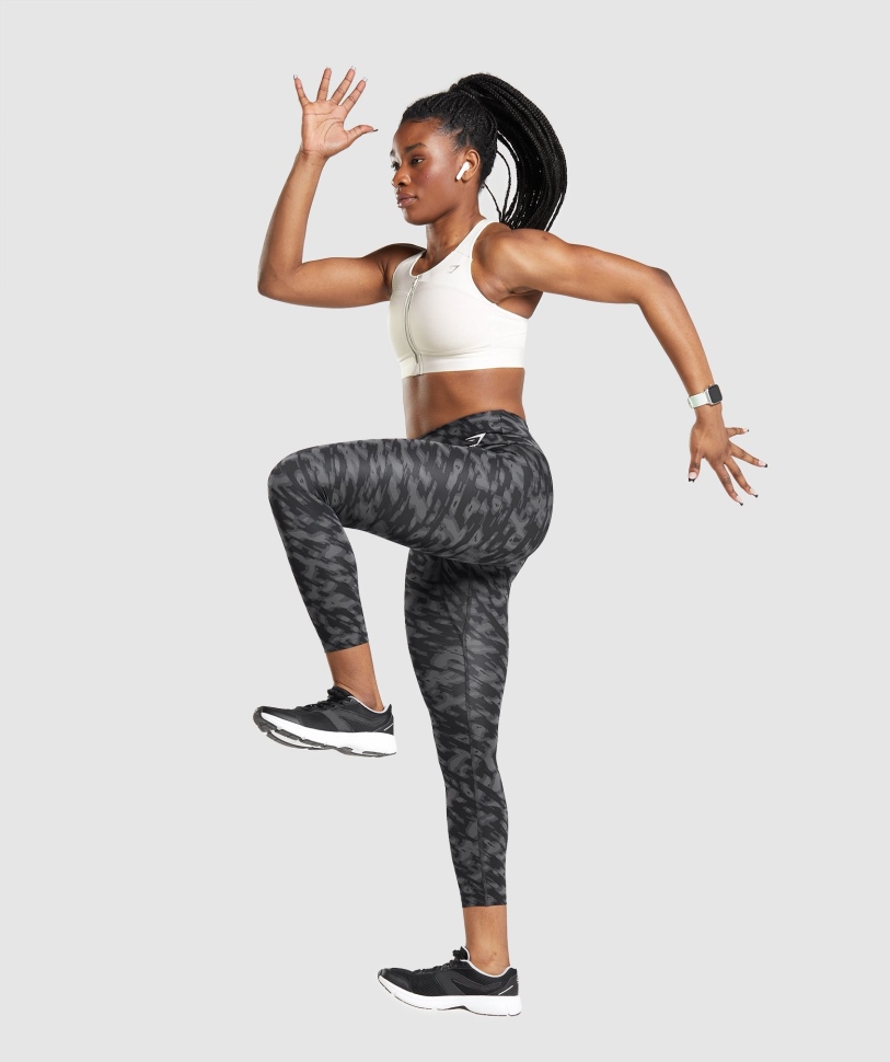 αθλητικό σουτιέν Gymshark Speed λευκό καρύδας