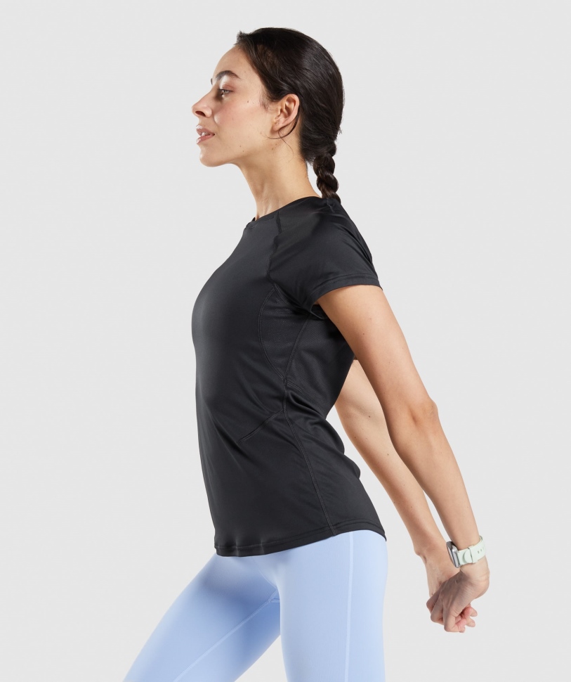 Gymshark Speed μπλουζάκι μαύρο