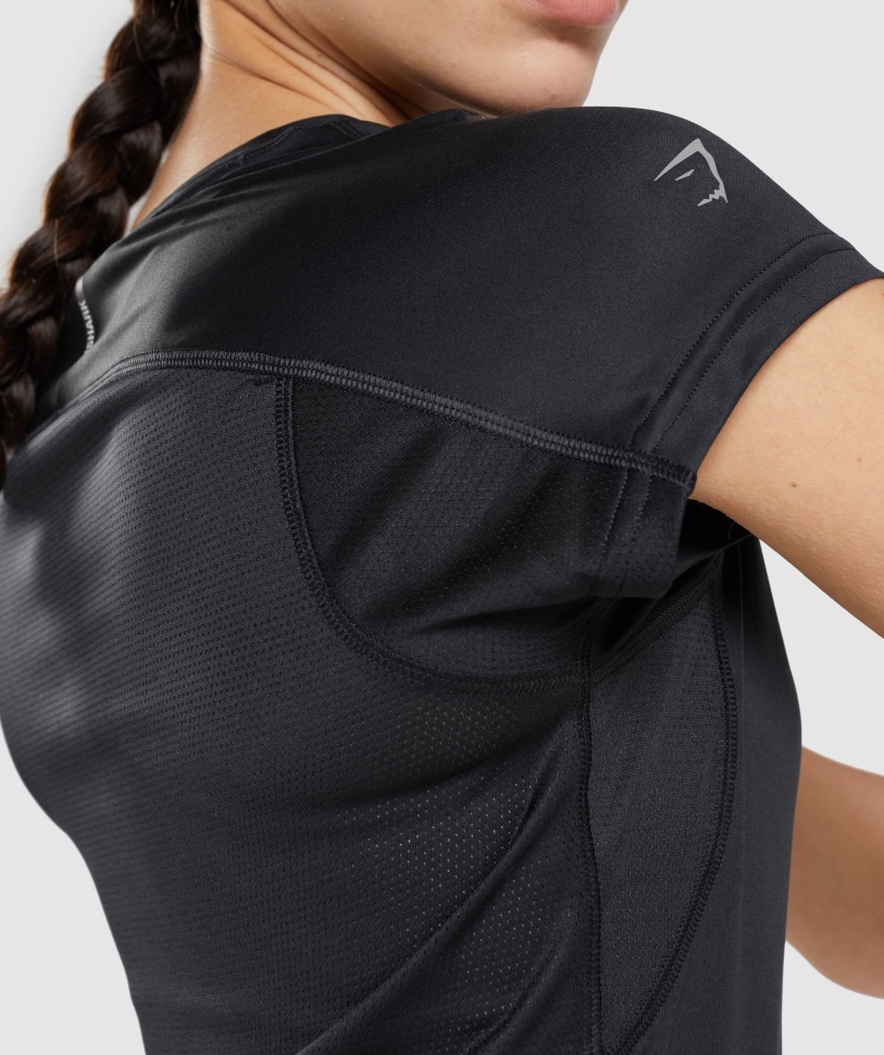 Gymshark Speed μπλουζάκι μαύρο