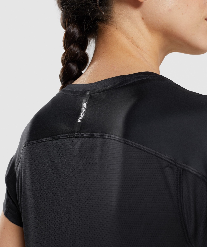 Gymshark Speed μπλουζάκι μαύρο