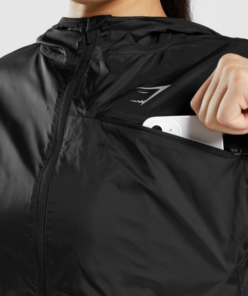 Gymshark Speed Windbreaker μαύρο