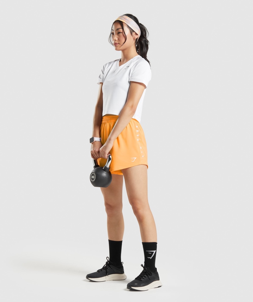 Gymshark Sport χαλαρό σορτς βερίκοκο πορτοκαλί