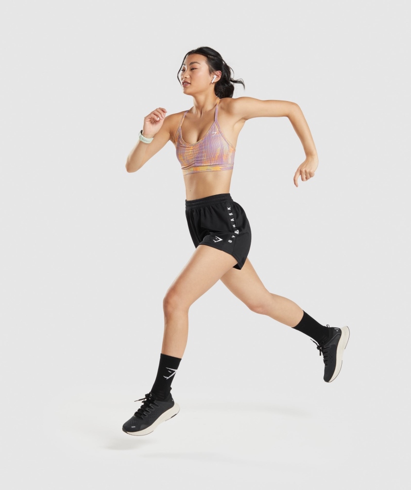 Gymshark Sport φαρδύ σορτς μαύρο