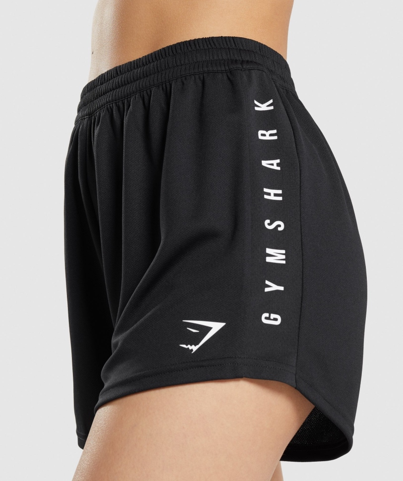 Gymshark Sport φαρδύ σορτς μαύρο