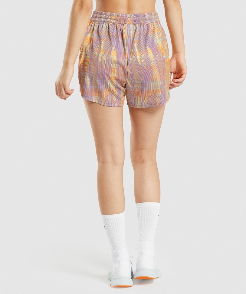 Gymshark Sport χαλαρό σορτς με πορτοκαλί στάμπα