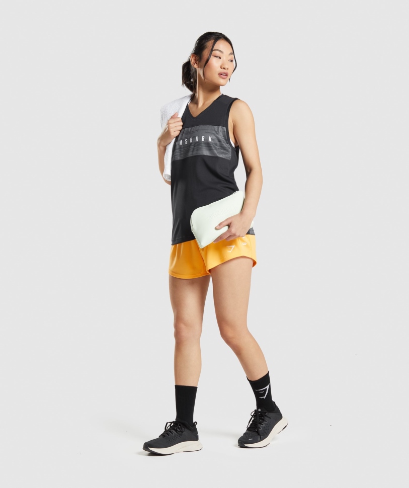 Gymshark Sport Loose Tank μαύρο τύπωμα