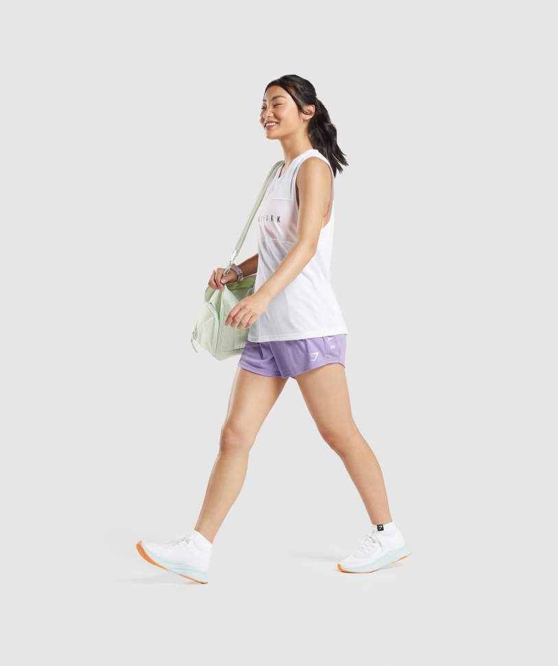 Gymshark Sport χαλαρό τανκ λευκό