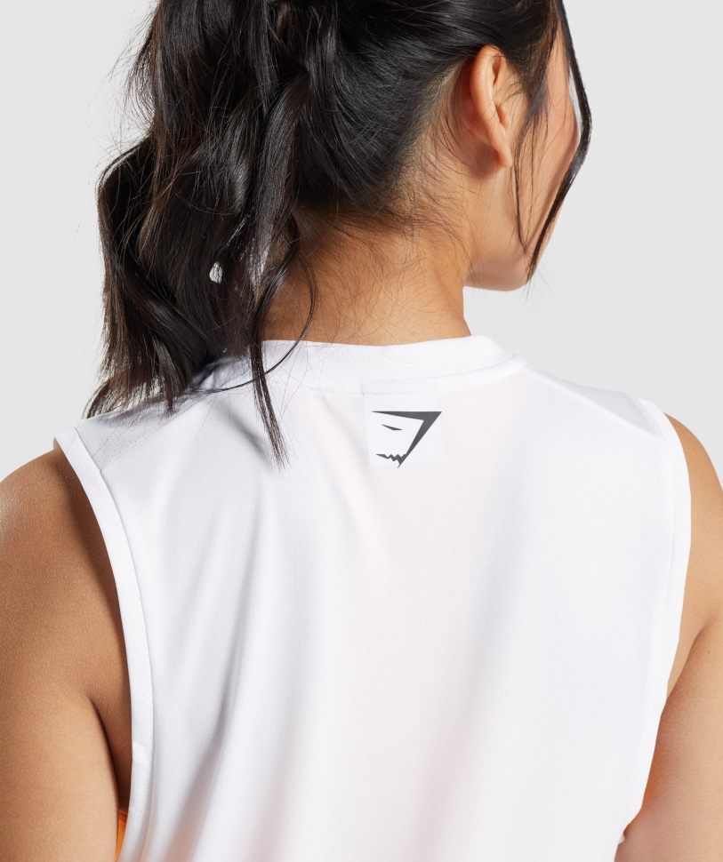 Gymshark Sport χαλαρό τανκ λευκό