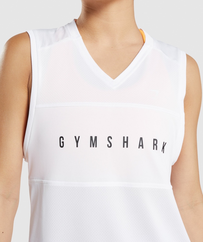 Gymshark Sport χαλαρό τανκ λευκό