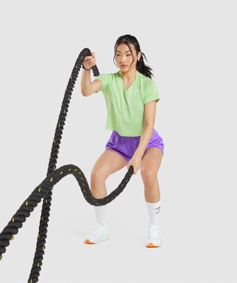 Gymshark Sport Midi μπλουζάκι Bali Green