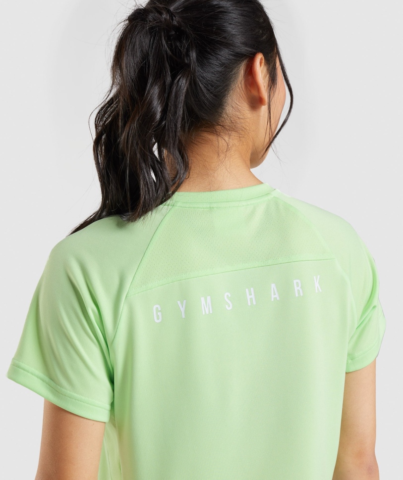 Gymshark Sport Midi μπλουζάκι Bali Green