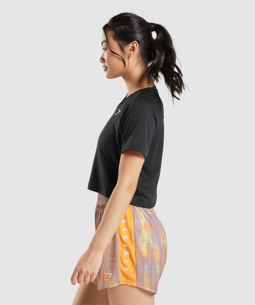 Gymshark Sport Midi μπλουζάκι μαύρο